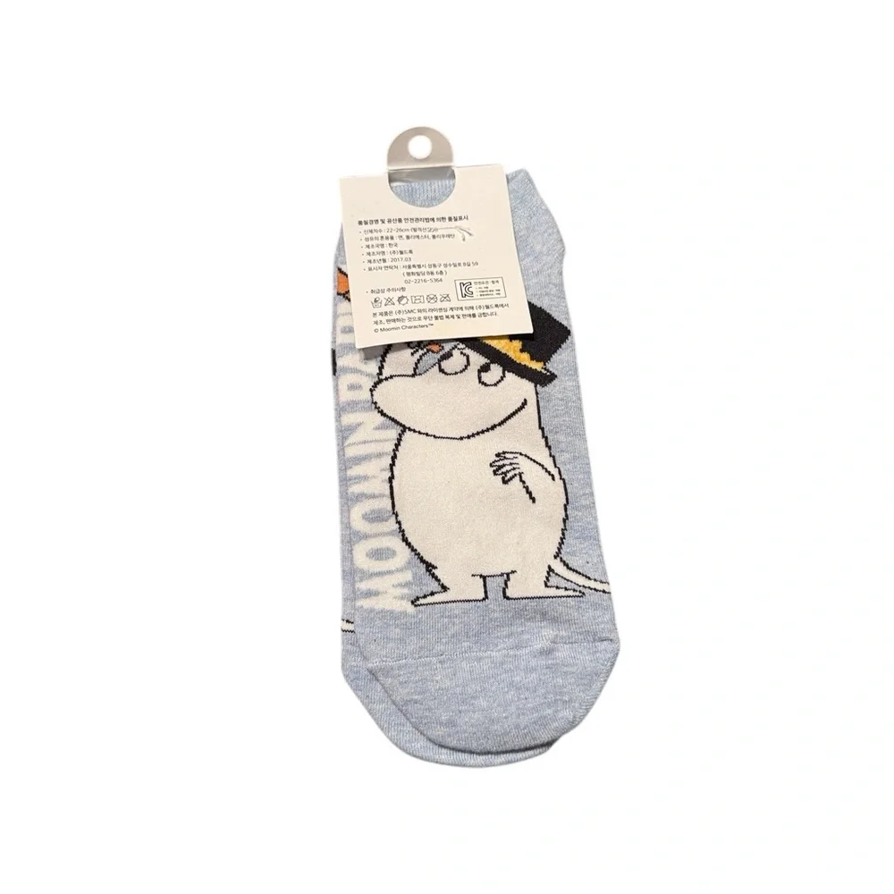 Moomin Moominpappa Ankle Socks – Blue – One Size (22–26 cm) NWT